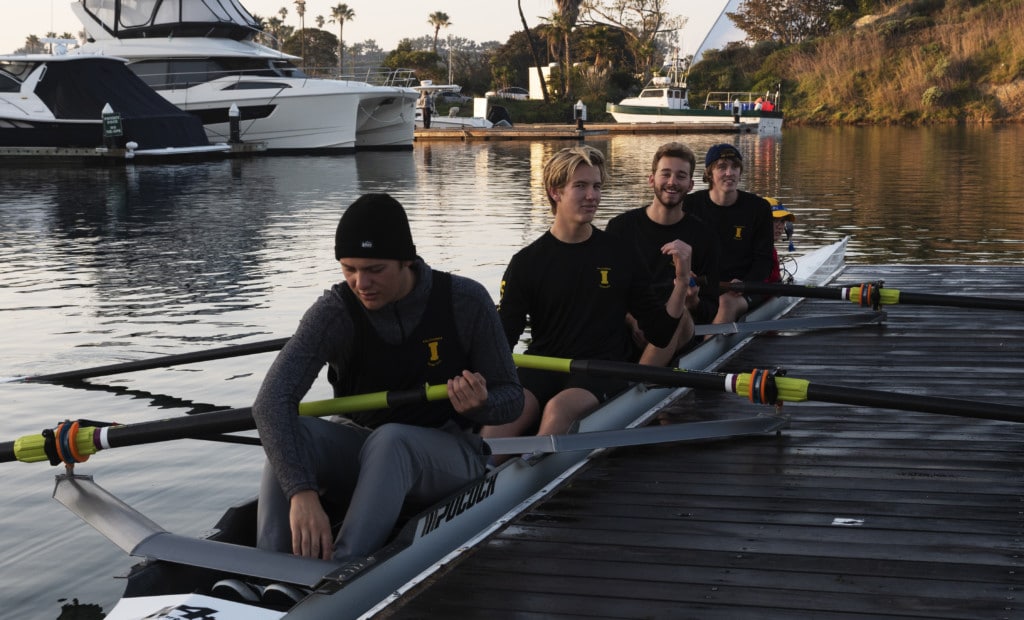 UCI Rowing Team at the Dock